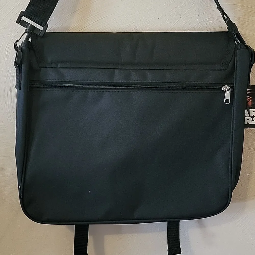 DISNEY STAR WARS BLACK STORM TROOPER MESSENGER BAG - NEW WITH TAGS